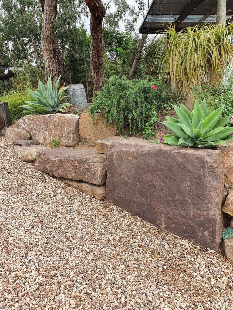 Natural Stone retaining walls