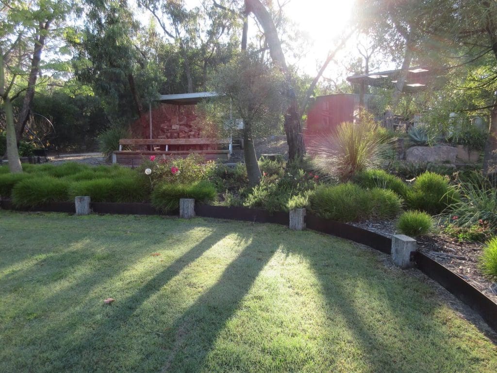 Raised Steel Garden edging