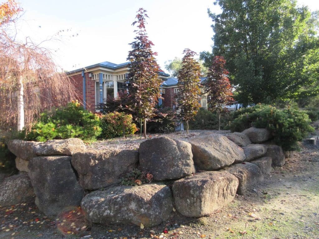 Rock Retaining Wall