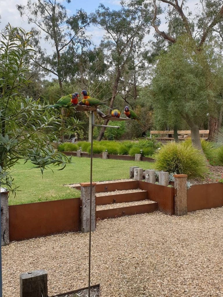 Steel Retaining steps construction